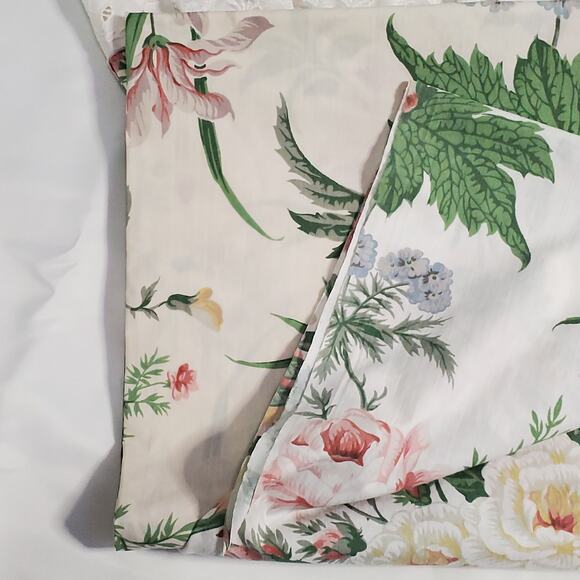 Vintage Martex Liberty Of London Queen Flat Sheet Ruffle Percale - Picture 9 of 13